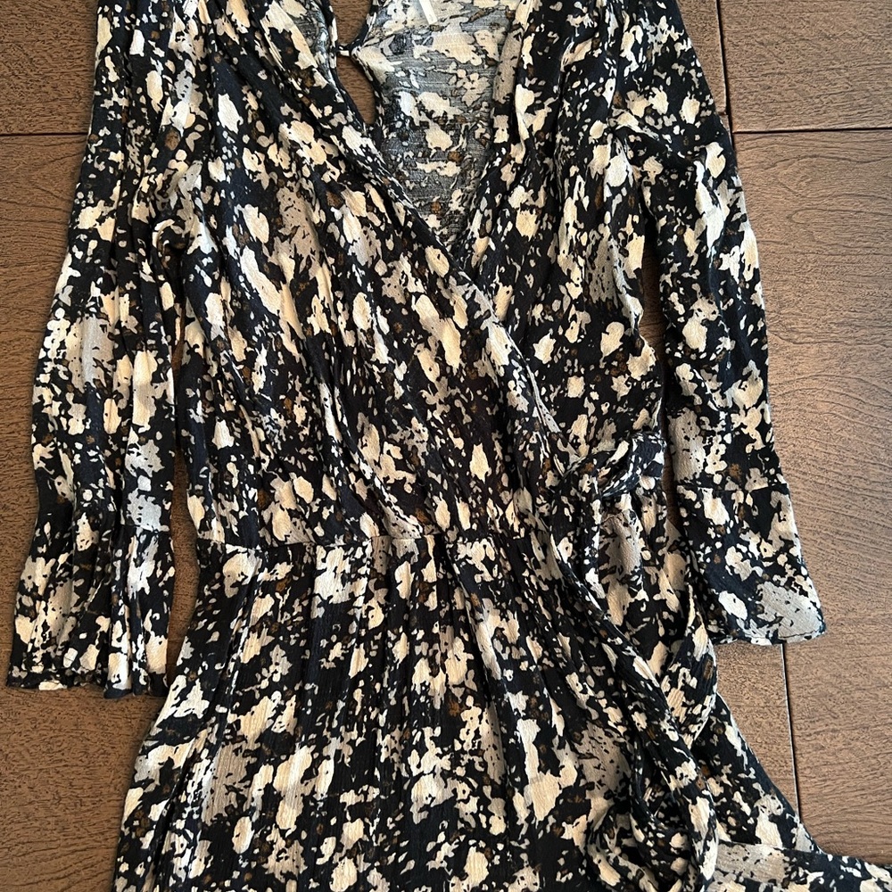 Free People Monochrome Patterned romper